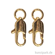 Artikelbild des Artikels “Schmuck Karabiner-Schließe, Gold, 9,2 x 3,4 mm, 2 Stück “