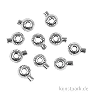 Artikelbild des Artikels “Schmuck Positionierungsperle Rund, Silber, 3,5 x 3 mm, 10 Stück “