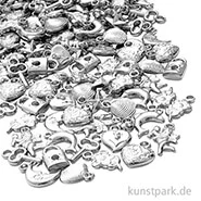 Artikelbild des Artikels “Schmuckanhänger-Mix silber, Größe 15-20 mm, 80 g sortiert “