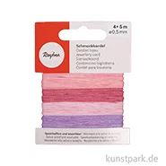 Artikelbild des Artikels “Schmuckkordeln, 0,5 mm, Rosé, 4 Farben, je 5 Meter “