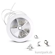 Artikelbild des Artikels “Schmuckstarter Set mit Schmuckdraht und 100 Teilen versilbert “
