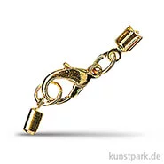 Artikelbild des Artikels “Schmuckverschluss montiert für 2 mm Bänder, 1 Stück Gold“