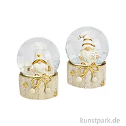 Artikelbild des Artikels “Schneekugel Wichtel, Poly, Gold, Sortiert, 6 x 9 x 6 cm “