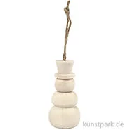 Artikelbild des Artikels “Schneemann aus Holz mit Anhänger “