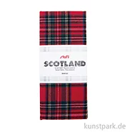 Artikelbild des Artikels “Schottenkaro Tartan Stoff Zuschnitt - 50 x 68 cm Rot“