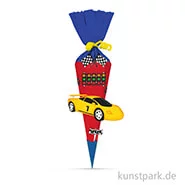 Artikelbild des Artikels “Schultüten-Bastelset Mini - Rennwagen, mit umfangreichem Zubehör “