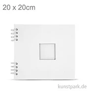 Artikelbild des Artikels “Scrapbook-Album weiß, spiralgebunden, 20 Blatt, 250 g 20 x 20 cm“