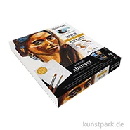 Artikelbild des Artikels “Sennelier Abstract Acryl Malset mit Vorlage - Kabari Portrait “
