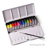 Artikelbild des Artikels “Sennelier Aquarell - Metallkasten mit 12 Tuben 10ml und Pinsel “