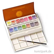 Artikelbild des Artikels “Sennelier Aquarell - Reisekasten mit 14 1/2 Näpfchen und Pinsel “
