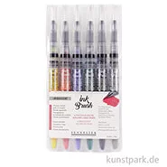 Artikelbild des Artikels “Sennelier Ink Brush Pen Iridescent Colours Set mit 6 Stiften “