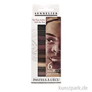 Artikelbild des Artikels “Sennelier Softpastell ECU - 6 x 1/2 Stifte, dunkle Hauttöne “