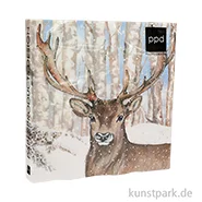 Artikelbild des Artikels “Servietten Charles, Winter Hirsch - 33 x 33 cm “