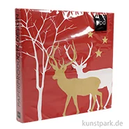Artikelbild des Artikels “Servietten Winter Deers Red - 33 x 33 cm “
