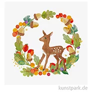 Artikelbild des Artikels “Servietten Wreath & Bambi - 33 x 33 cm “