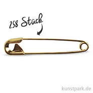 Artikelbild des Artikels “Sicherheitsnadeln 19 mm, 258 Stück Gold“