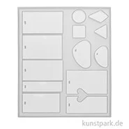 Artikelbild des Artikels “Silikon Gießform - 13 Schmuck Anhänger, 15-50 x 6 mm “