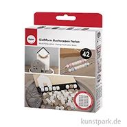 Artikelbild des Artikels “Silikon Gießform - Buchstaben Perlen mit Zahlen, 42 Motive, 10 x 10 mm “