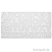 Artikelbild des Artikels “Silikon Gießform - Buchstaben + Zahlen, 36-teilig, 36 x 19 cm “
