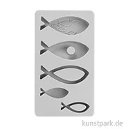 Artikelbild des Artikels “Silikon Gießform - Fische, 14,5 x 26 x 2,5 cm “