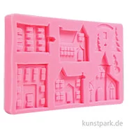 Artikelbild des Artikels “Silikon-Gießform - Häuser, 20,5 x 11,7 x 1,5 cm “