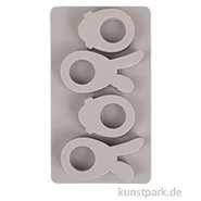 Artikelbild des Artikels “Silikon Gießform - Happy Egg, 4 Motive, 14,5 x 26 x 2 cm “