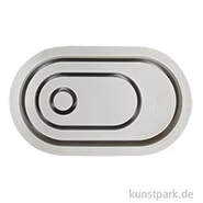 Artikelbild des Artikels “Silikon Gießform - Kerzenständer Oval, 18,5 x 10,3 x 2,5 cm “