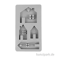 Artikelbild des Artikels “Silikon Gießform - Lichthäuser mit Herz, 14,5 x 26 x 1,7 cm “