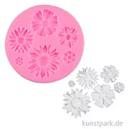 Artikelbild des Artikels “Silikon Gießform - Margeriten, 6 Motive, 7,5 x 1,1 cm “