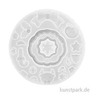 Artikelbild des Artikels “Silikon Gießform - Mini Weihnachtskranz, 4,5 x 4,5 x 1 cm “