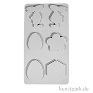 Artikelbild des Artikels “Silikon Gießform Osterfreunde + Biene, 6 Motive, 26 x 14,5 x 1 cm “
