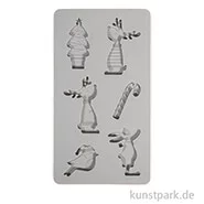 Artikelbild des Artikels “Silikon Gießform - Rentierfreunde, 6 Motive, 14,5 x 26 x 1 cm “