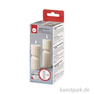 Artikelbild des Artikels “Silikon Gießform - Rillenkerze, gedreht, ø 4,6 x 15 cm + Dochthalter “