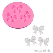Artikelbild des Artikels “Silikon Gießform - Schleifen klein, 3 Motive, 5,8 x 5 x 0,9 cm “