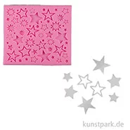 Artikelbild des Artikels “Silikon Gießform - Sterne, 10,6 x 10,6 x 0,7 cm “