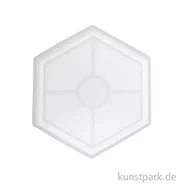 Artikelbild des Artikels “Silikon Gießform Untersetzer sechseckig, ø 10-11,5 cm, Höhe 1,3 cm “