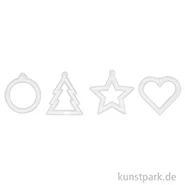 Artikelbild des Artikels “Silikon Gießform - Weihnachtsanhänger, 4 Motive “