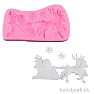 Artikelbild des Artikels “Silikon Gießform - Weihnachtsschlitten, 12,8 x 7 x 1,2 cm “