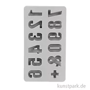 Artikelbild des Artikels “Silikon Gießform - Zahlen 0-9, 12 Motive, 14,5 x 26 x 2,5 cm “