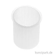 Artikelbild des Artikels “Silikon-Kerzengießform, Zylinder mit Rillen, 7 x 10,5 cm “