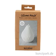 Artikelbild des Artikels “Silikonform Kerze, Gerippte Tropfenform, Höhe 8 cm, ø 7 cm “