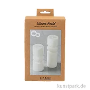 Artikelbild des Artikels “Silikonform Kerze, Gerippte Zylinder mit Bogen, Höhe 11-14 cm, ø 4 cm “