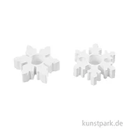 Artikelbild des Artikels “Silikonform Schneeflocke Kerzenhalter, 2 Motive, 6,5 cm “