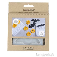 Artikelbild des Artikels “Silikonformen, Halloween, Fledermaus + Kürbis, 3+8 cm, 2 Stück “