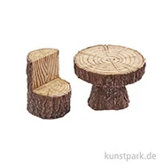 Artikelbild des Artikels “Mini Sitzgruppe in Holzoptik, 4,3x6 cm, 2-teilig “