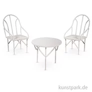 Artikelbild des Artikels “Sitzgruppe Miniatur 3-teilig - Weiß, 1 Set “