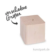 Artikelbild des Artikels “Sockel aus Holz mit 5,5 mm Loch, 2,5 cm tief “