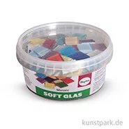 Artikelbild des Artikels “Soft Glas-Mosaiksteine - Bunt, 2x2 cm, 500 g “