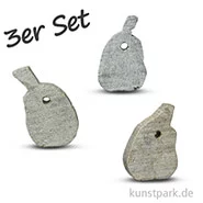 Artikelbild des Artikels “Speckstein Anhänger - Birne, 3-er Set “