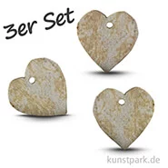 Artikelbild des Artikels “Speckstein Anhänger - Herz, 3-er Set “